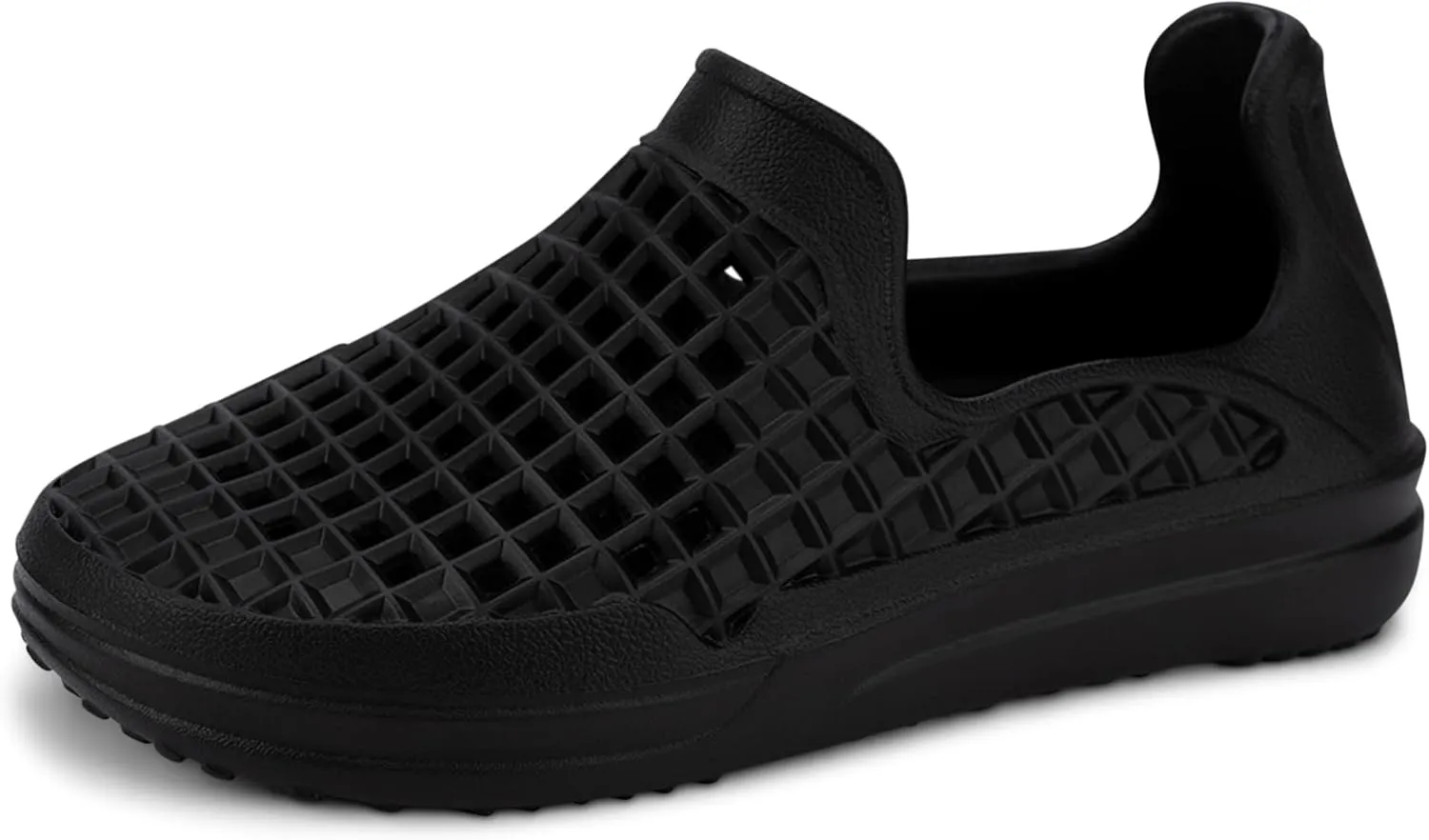 LUSSO CLOUD Scenario Comfort Slip-On - Unisex, Water Friendly, Jet Black, 6M/8W