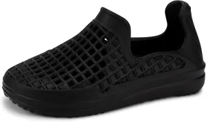 LUSSO CLOUD Scenario Comfort Slip-On - Unisex, Water Friendly, Jet Black, 7M/9W