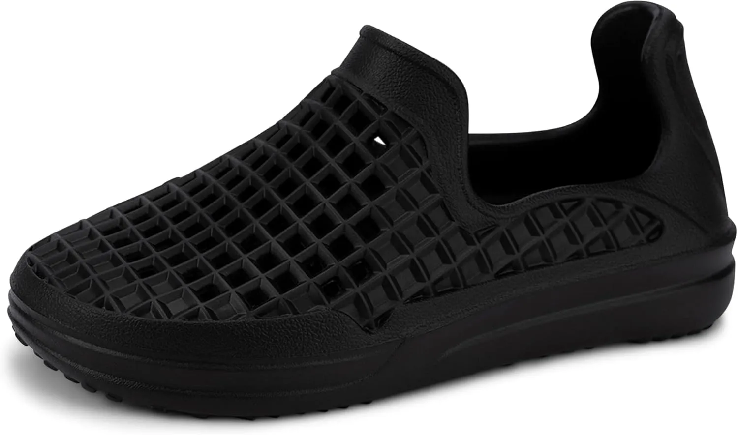 LUSSO CLOUD Scenario Comfort Slip-On - Unisex, Water Friendly, Jet Black, 7M/9W