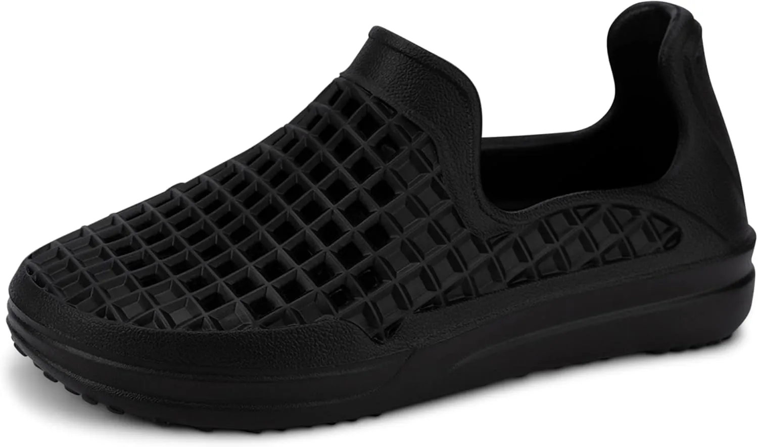 LUSSO CLOUD Scenario Comfort Slip-On - Unisex, Water Friendly, Jet Black, 8M/10W