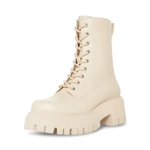 Madden Girl Women's Kknight Combat Boot, Almond PU, 5.5