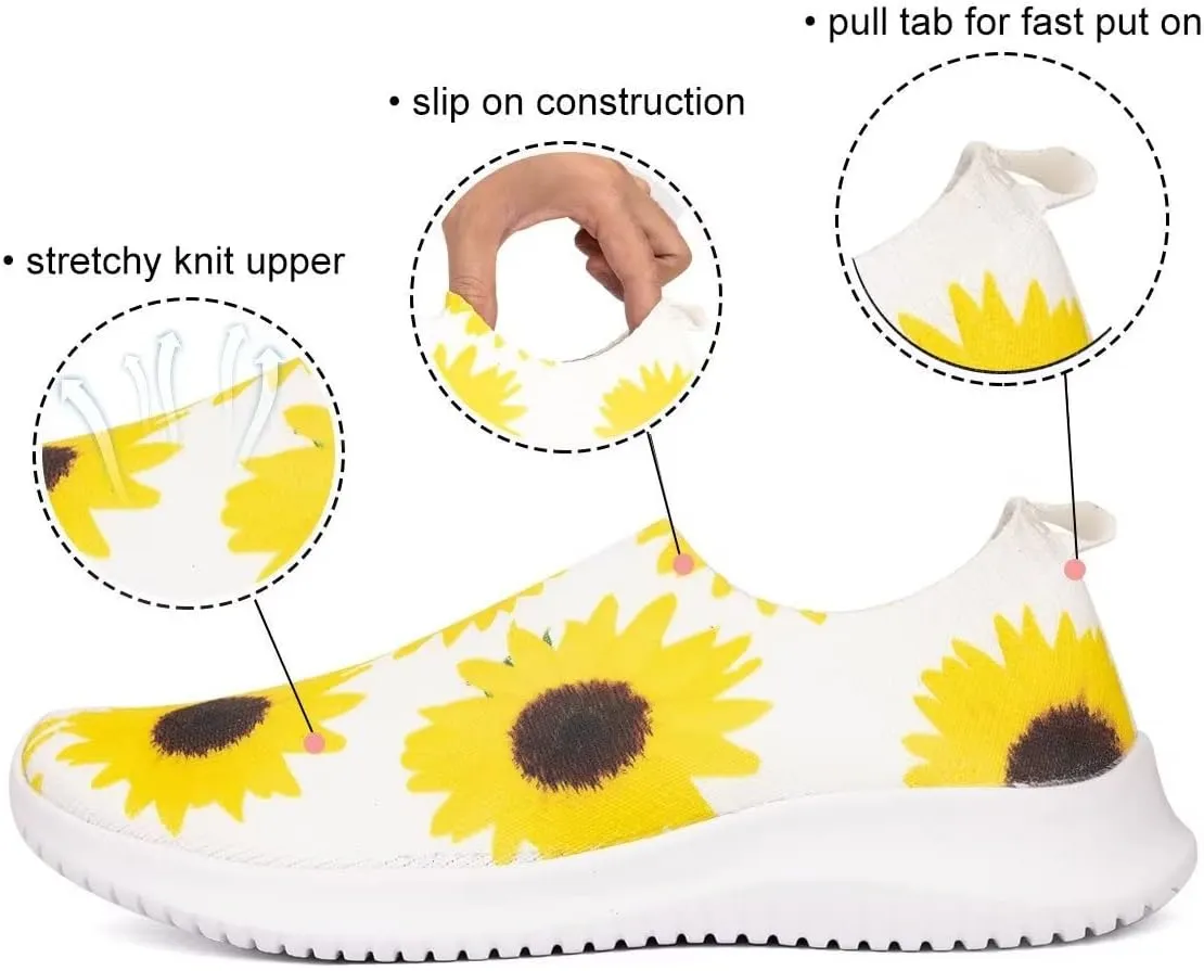 MAIITRIP Womens Comfort Elastic Sock Slip On Walking Lightweight Non-Slip Fall Shoes (Size:5.5-11)