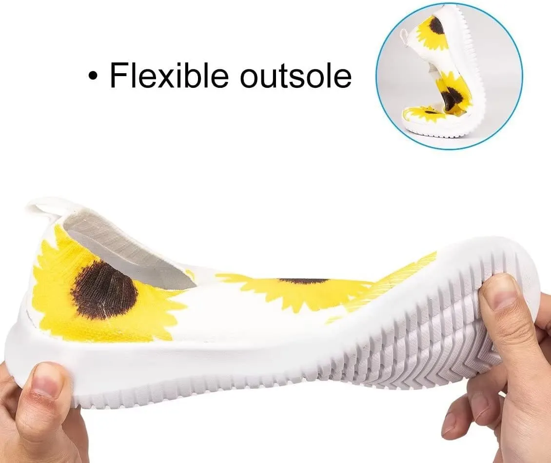 MAIITRIP Womens Comfort Elastic Sock Slip On Walking Lightweight Non-Slip Fall Shoes (Size:5.5-11)