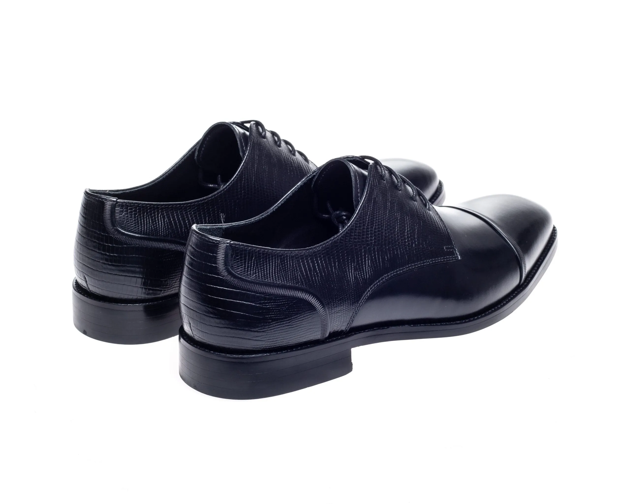 Melton Black Derby Shoes
