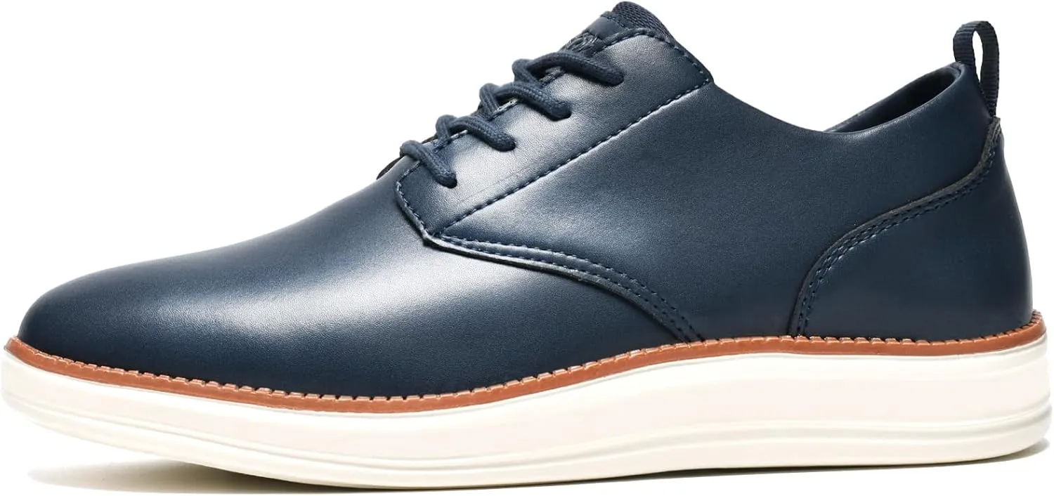 Men's Casual Dress Shoes Plain Toe Derby Oxford Sneakers