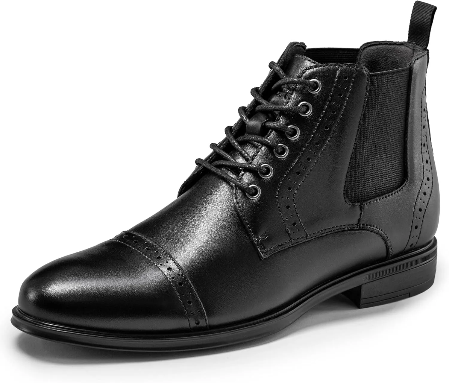 Men's Chelsea Dress Boots Comfortable Leather Slip On Ankle Boots For Casual & Formal Occasions