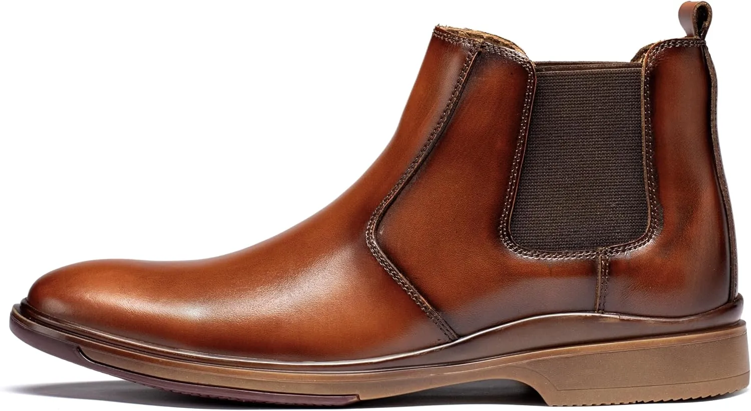 Men's Chelsea Dress Boots Comfortable Leather Slip On Ankle Boots For Casual & Formal Occasions
