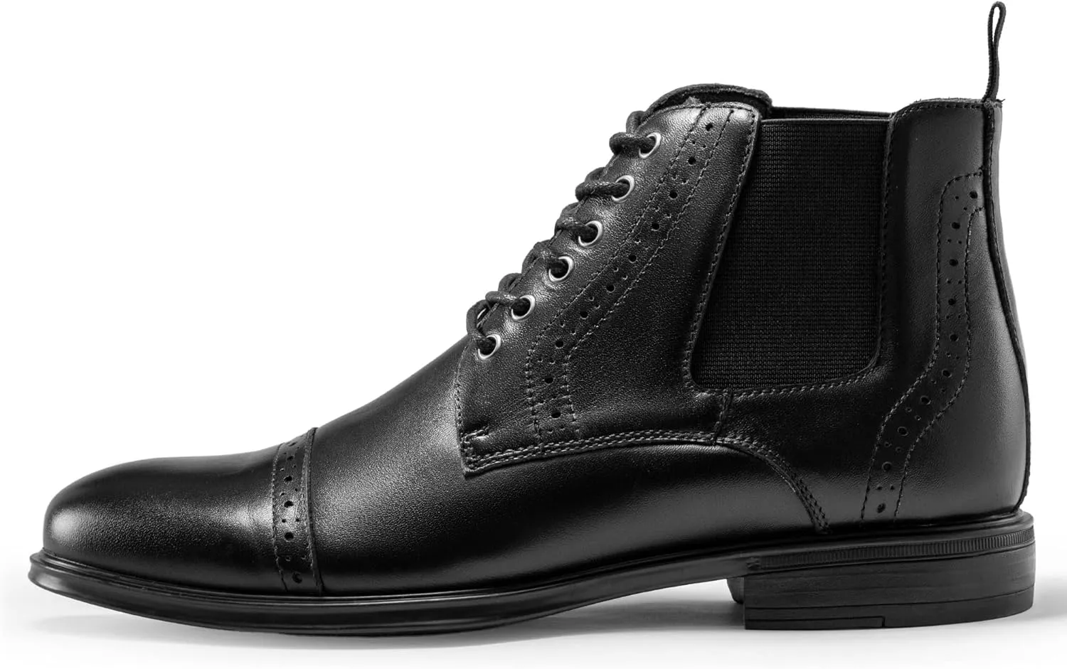 Men's Chelsea Dress Boots Comfortable Leather Slip On Ankle Boots For Casual & Formal Occasions