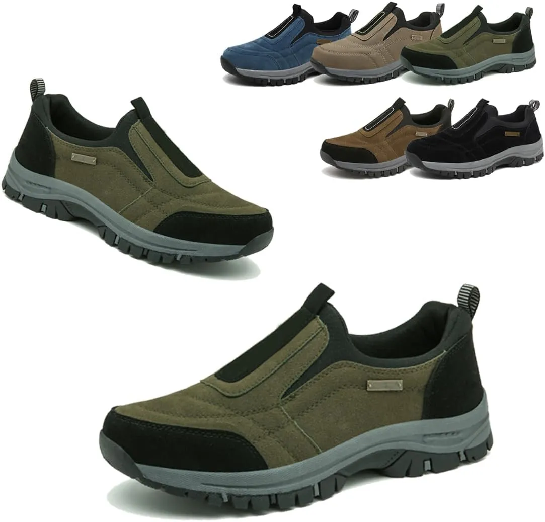 Men's Comfortable Waterproof Breathable Orthopedic Walking Shoes,Orthopedic Slip On Hiking Shoes Walking Orthopedic Shoes