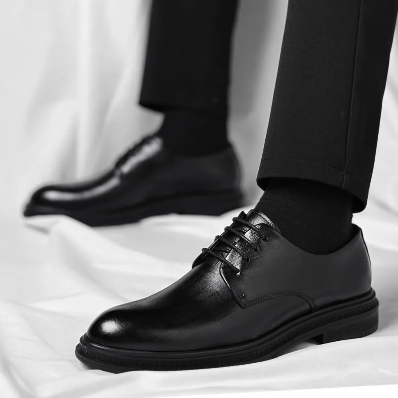 Mens Derby Shoes Trends Wedding Business Casual Oxford Shoes Comfortable Tuxedo Shoes Formal Derby Shoes(9)
