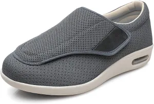Men's Diabetic Shoes,Wide Width Shoes with Adjust Closure Shoes for Elderly Diabetic Pain Relief Swollen Feet