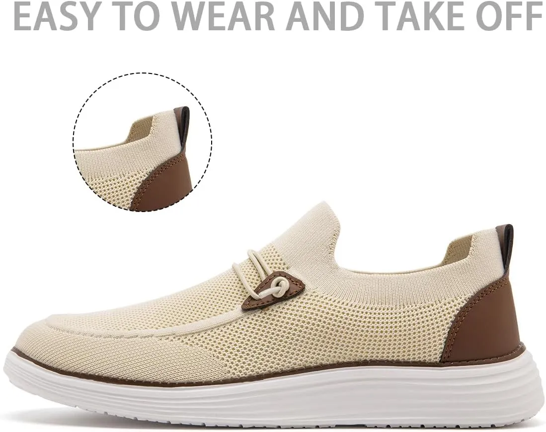 Men's Loafers Slip On Shoes Men Boat Shoes Casual Walking Shoes for Men Comfort Lightweight Breathable