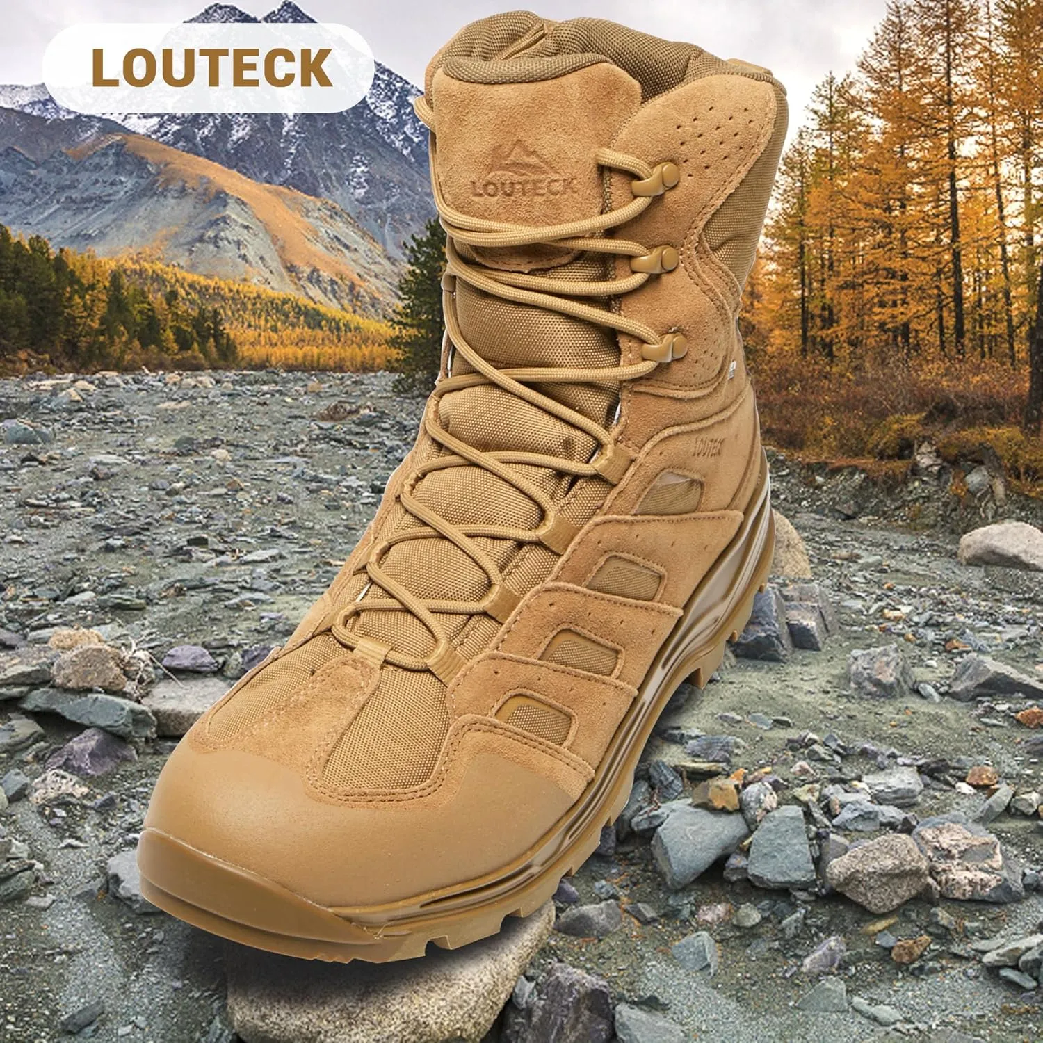 Men's Military & Tactical Boots – Waterproof & Comfortable Boots for Men, Perfect for Work, EMS, Hiking, and Combat