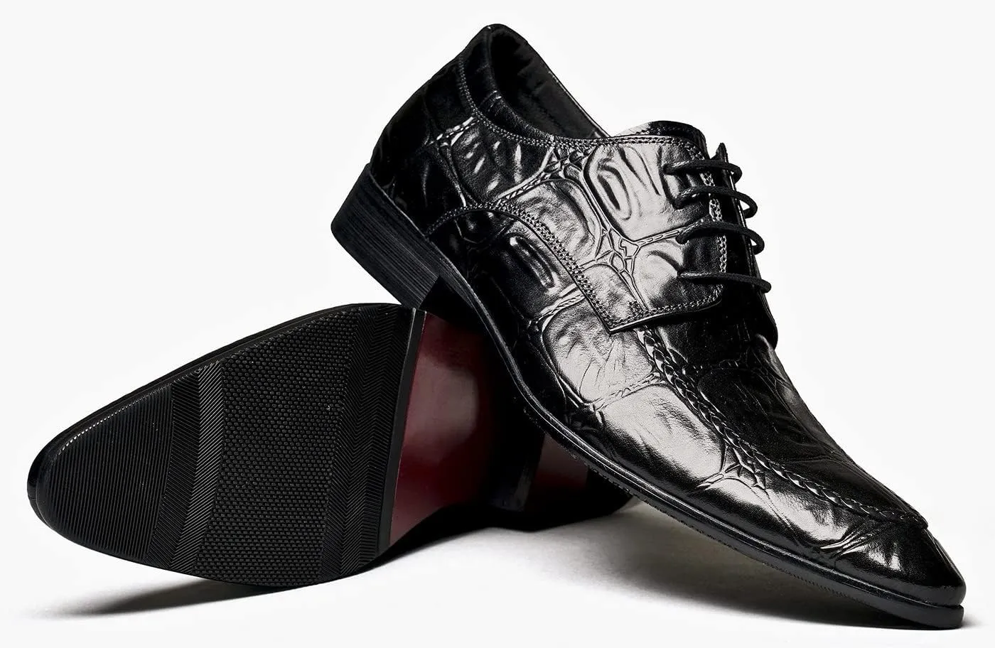 Men's Oxfords Formal Dress Classic Lace-up Derby Genuine Leather Fashion Comfortable Shoes Buinsess Casual Prom Wedding Tuxedo Shoes for Men