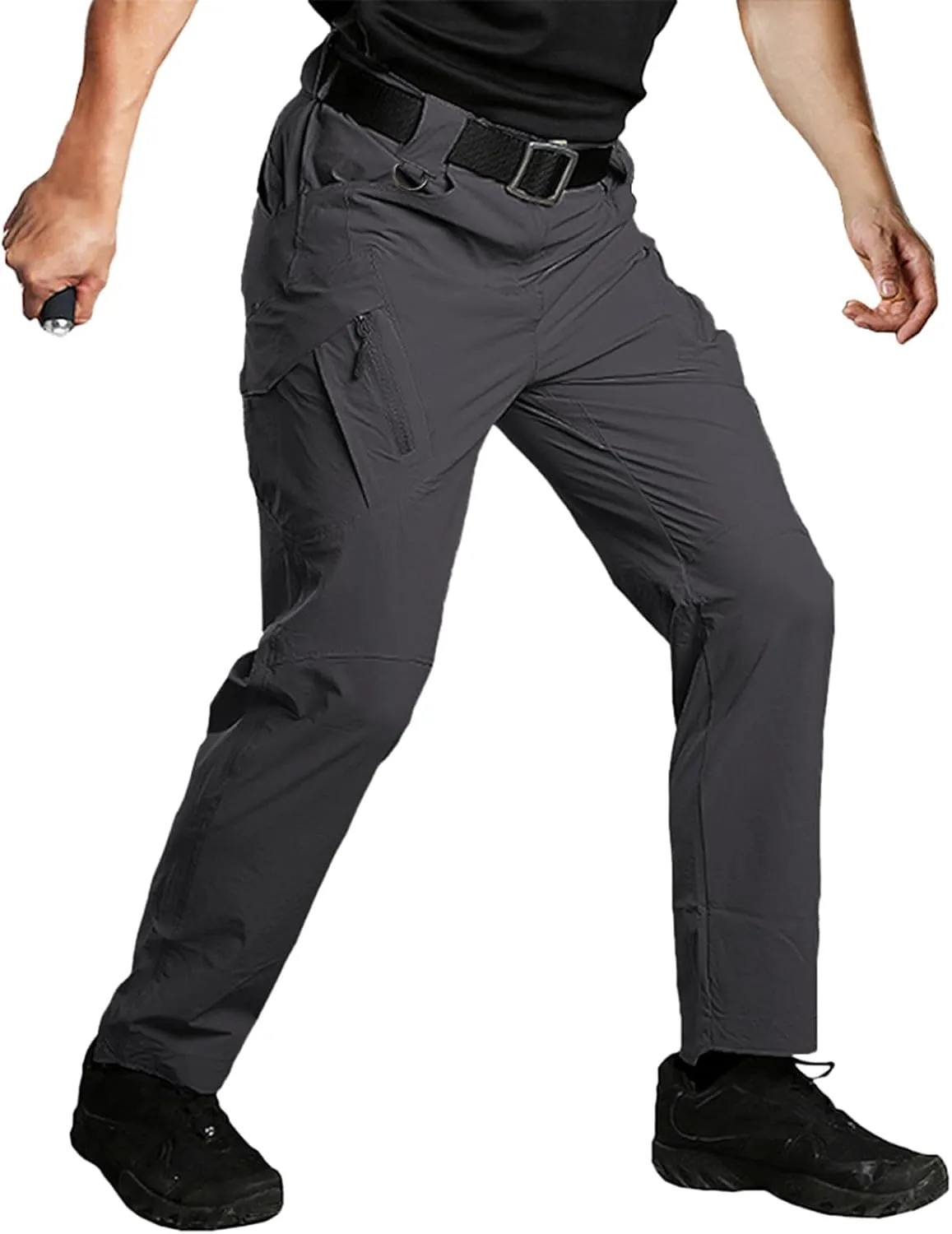 Men's Quick Dry Tactical Pants Water Resistant Cargo Pants Stretch Lightweight Outdoor Work Hiking Pants