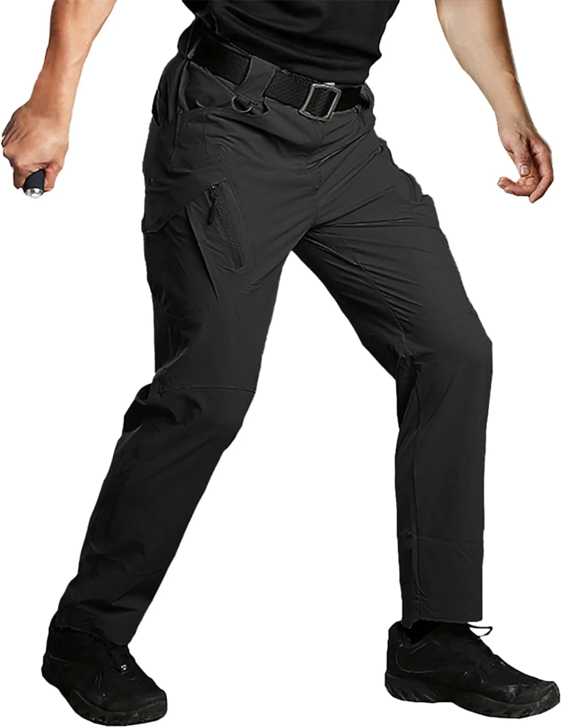 Men's Quick Dry Tactical Pants Water Resistant Cargo Pants Stretch Lightweight Outdoor Work Hiking Pants
