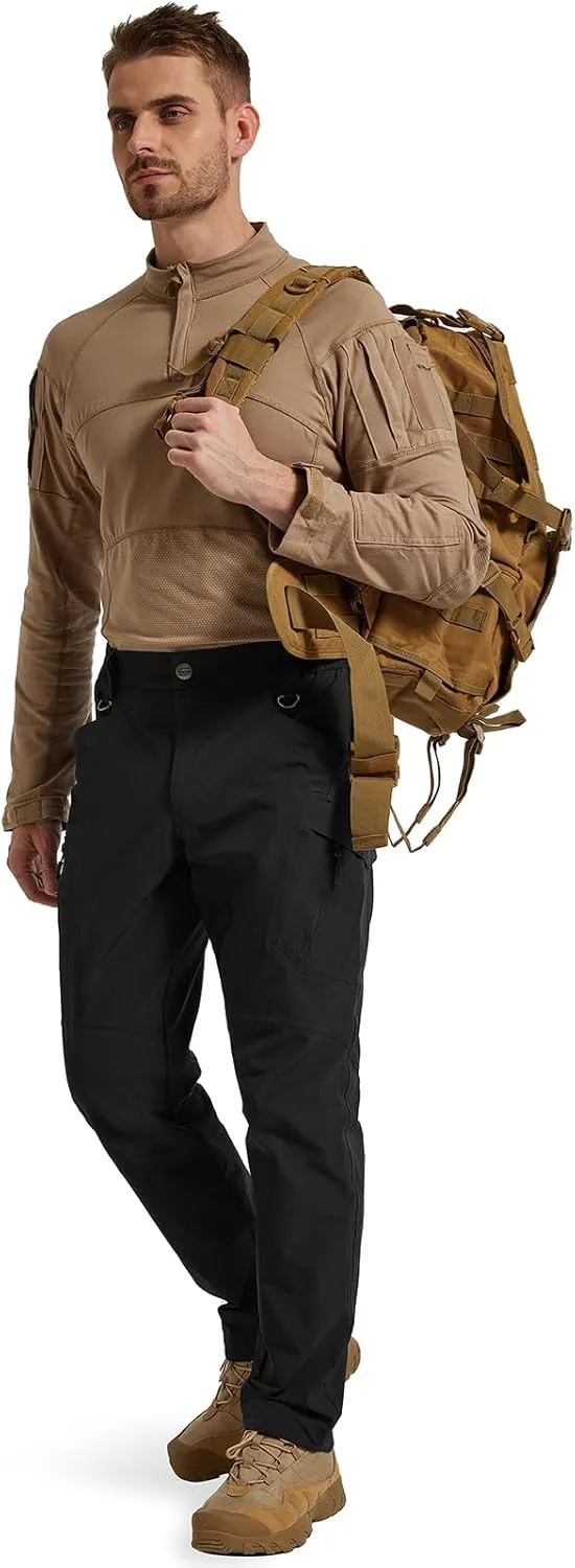 Men's Quick Dry Tactical Pants Water Resistant Cargo Pants Stretch Lightweight Outdoor Work Hiking Pants