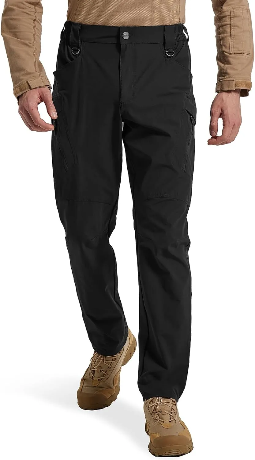 Men's Quick Dry Tactical Pants Water Resistant Cargo Pants Stretch Lightweight Outdoor Work Hiking Pants