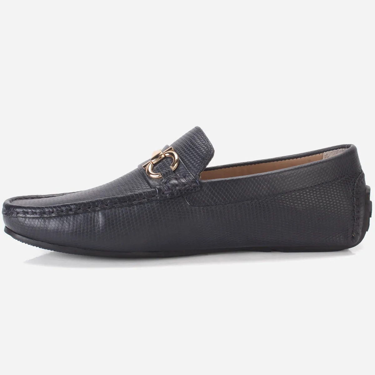 Men's "NAUTIAL" Leather Buckled Moccasins Shoes