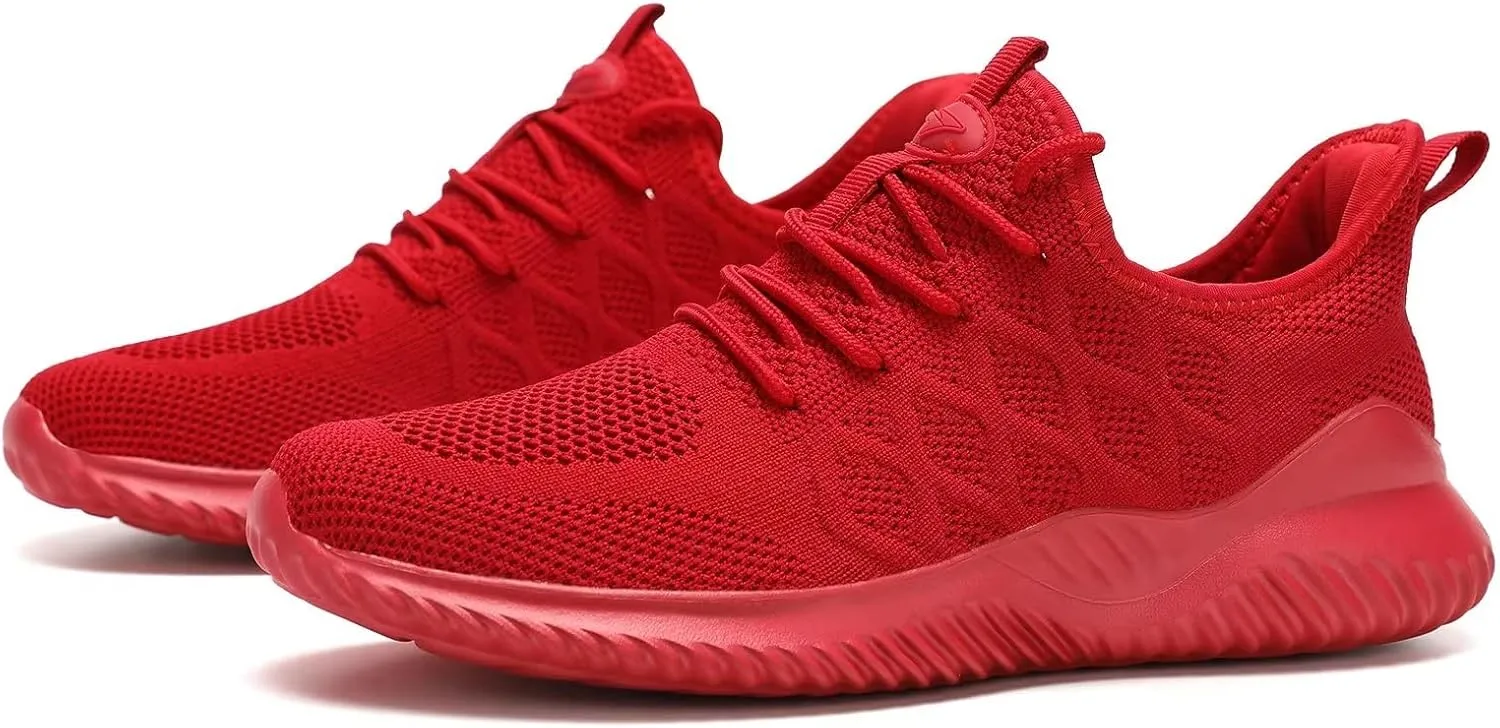 Mens Running Shoes Slip on Tennis Walking Sneakers Casual Mesh Breathable Lightweight Work Sport Shoes