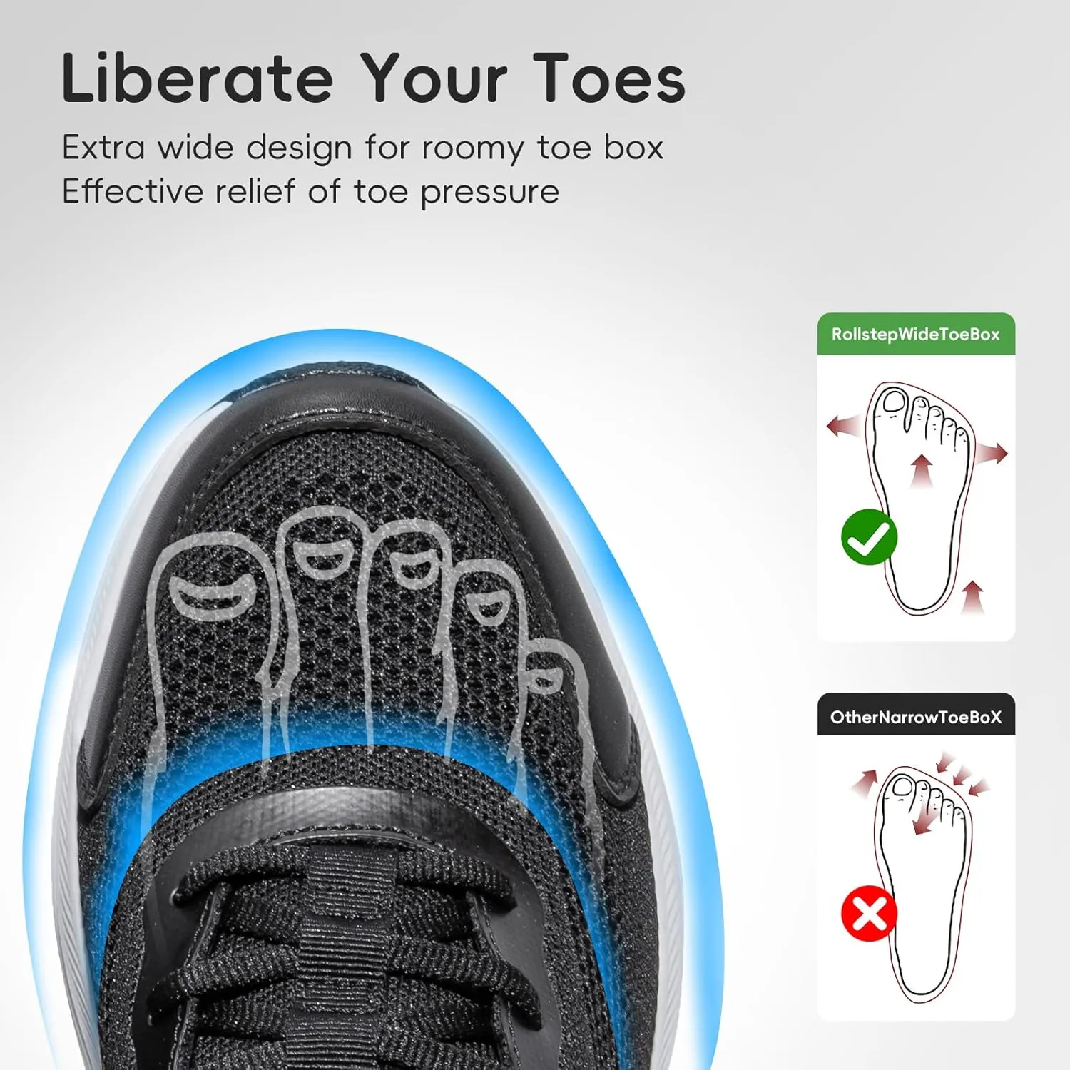 Mens Running Shoes Slip-on Walking Shoes for Men Athletic Gym Workout Sneakers Breathable Non Slip Tennis Cushioning Sneakers