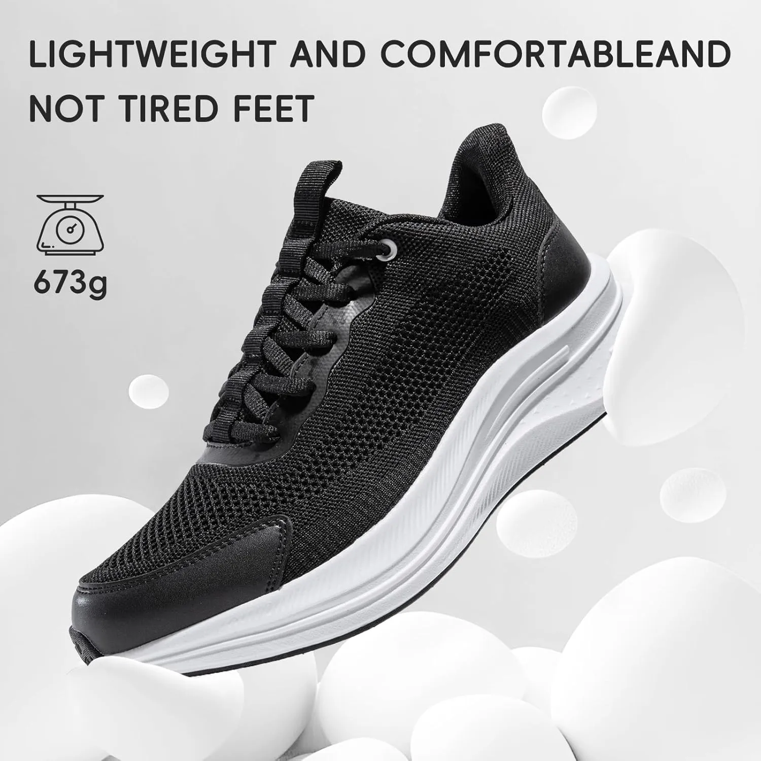 Mens Running Shoes Slip-on Walking Shoes for Men Athletic Gym Workout Sneakers Breathable Non Slip Tennis Cushioning Sneakers