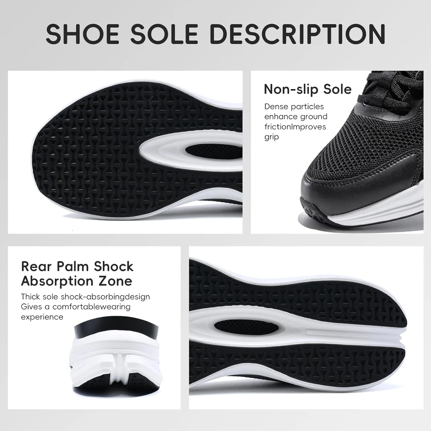 Mens Running Shoes Slip-on Walking Shoes for Men Athletic Gym Workout Sneakers Breathable Non Slip Tennis Cushioning Sneakers