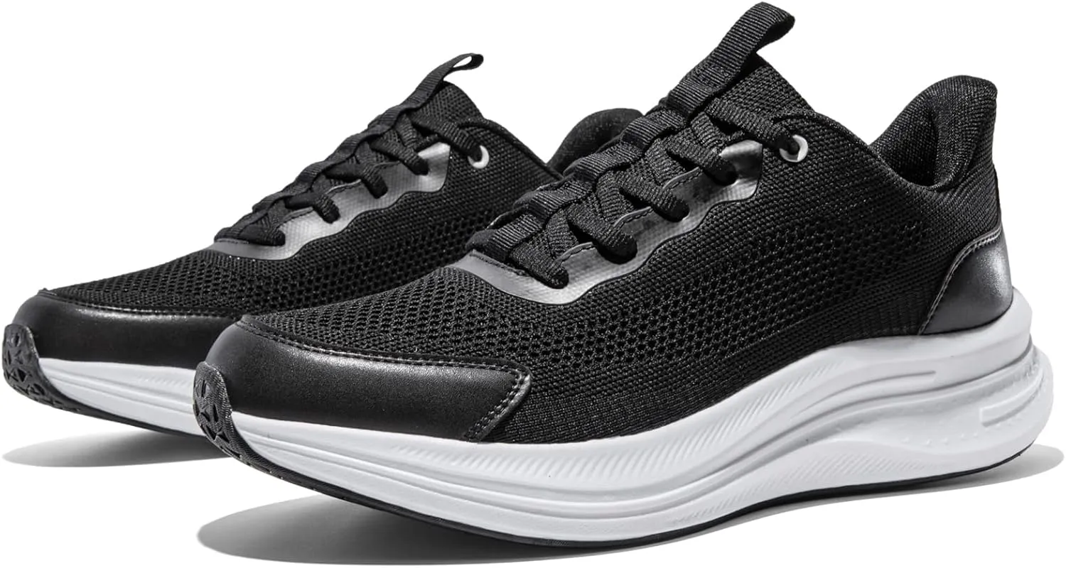 Mens Running Shoes Slip-on Walking Shoes for Men Athletic Gym Workout Sneakers Breathable Non Slip Tennis Cushioning Sneakers
