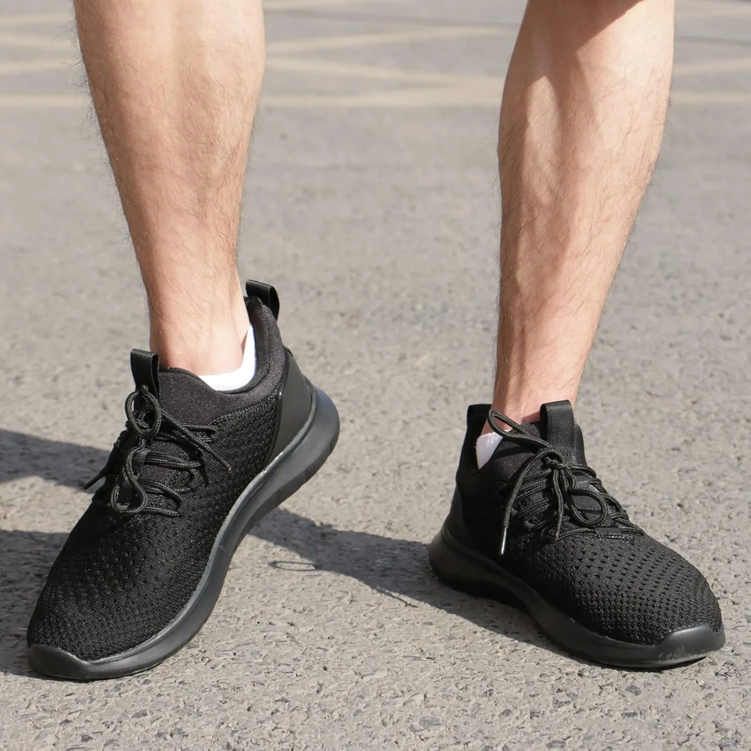 Men's Running Shoes Slip on Walking Shoes Ultra Light Breathable Mesh Non Slip Sneakers Athletic Workout Shoes