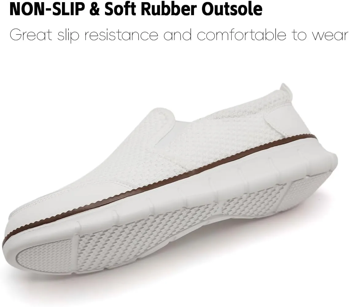 Mens Shoes Slip On Loafers Boat Walking Casual Shoes Non-Slip Lightweight Breathable Fashion Driving Gym Office Work Sneakers