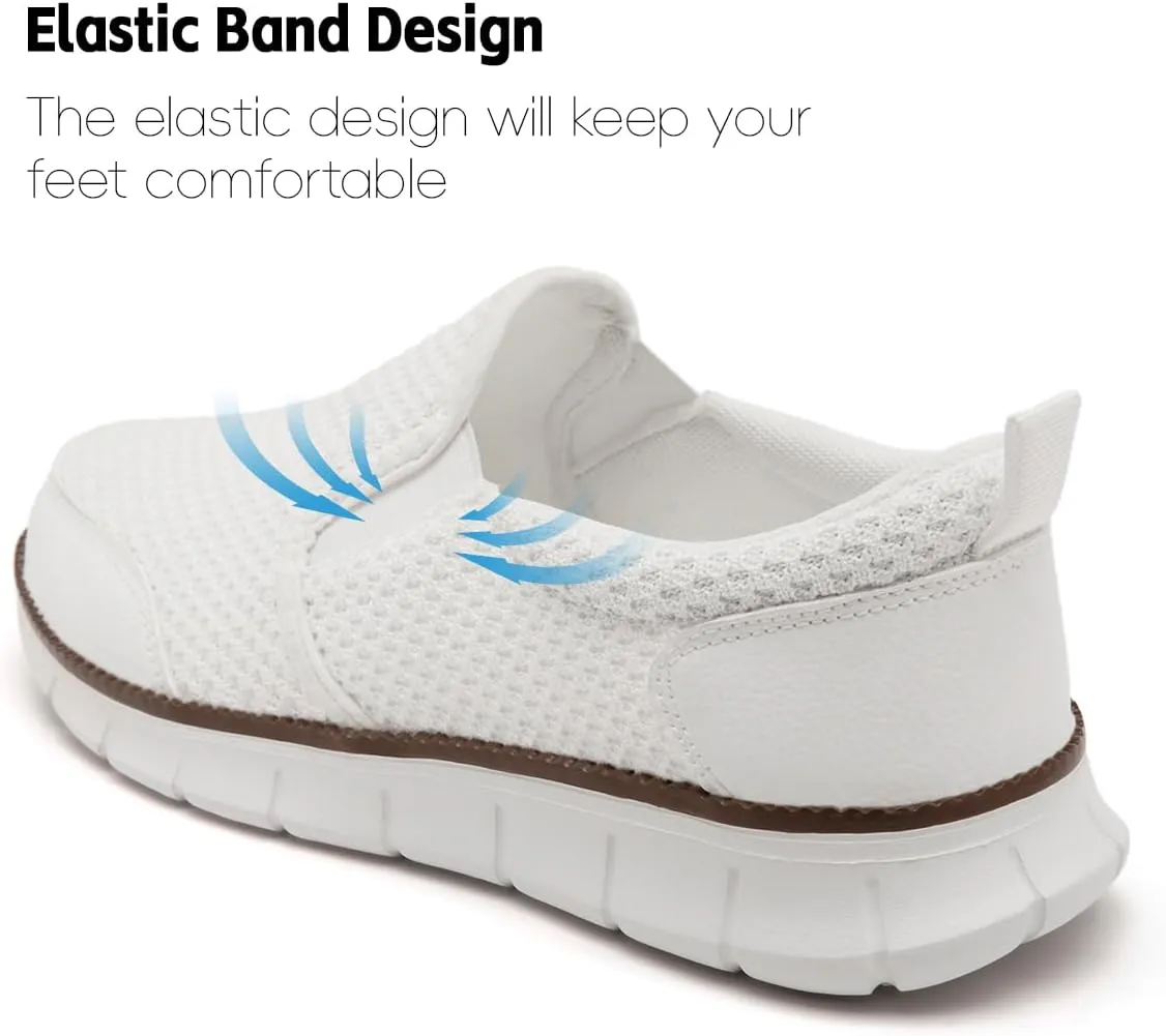 Mens Shoes Slip On Loafers Boat Walking Casual Shoes Non-Slip Lightweight Breathable Fashion Driving Gym Office Work Sneakers