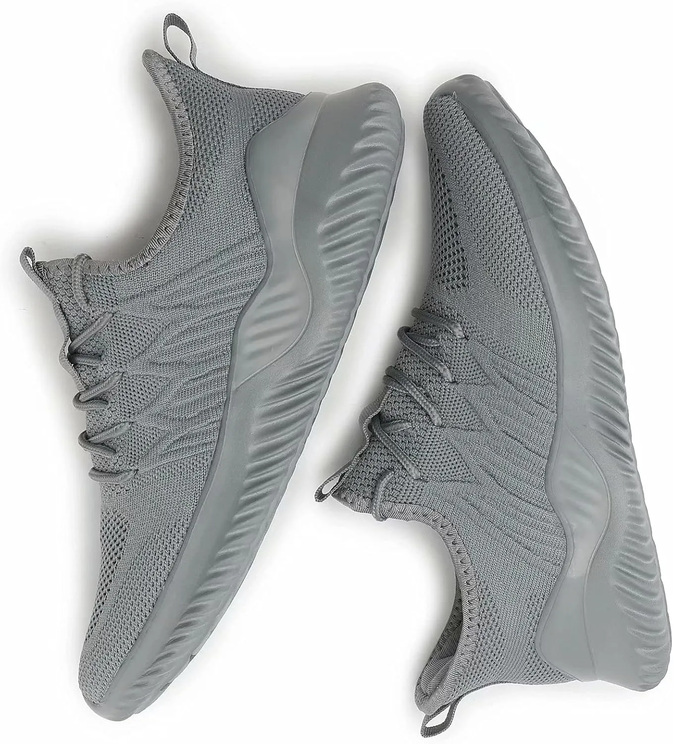 Mens Slip On Running Shoes Athletic Walking Trainers Lightweight Breathable Mesh Tennis Sneakers