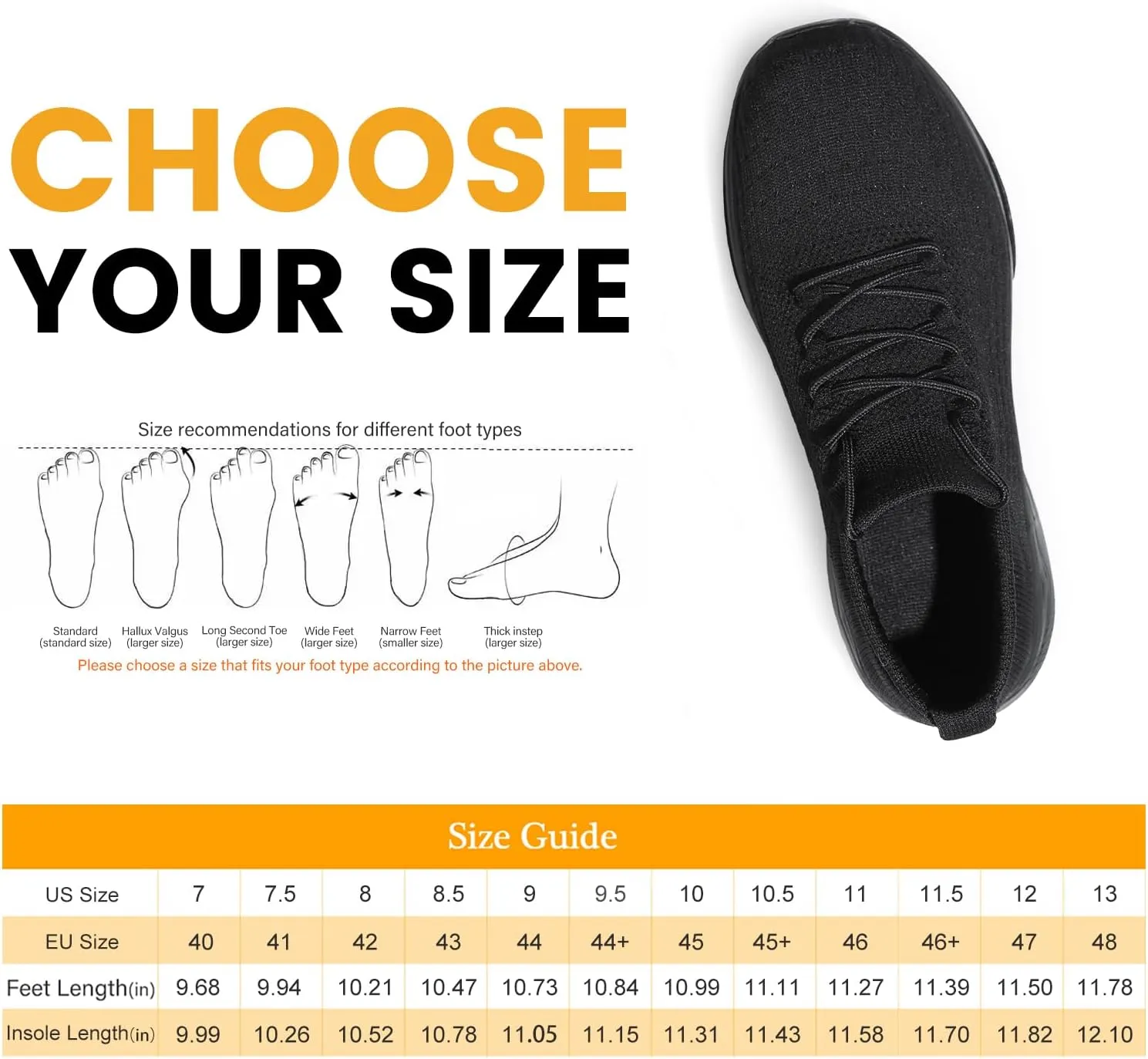 Mens Slip on Walking Shoes Comfort Sock Shoes Non Slip Mesh Casual Running Sneakers