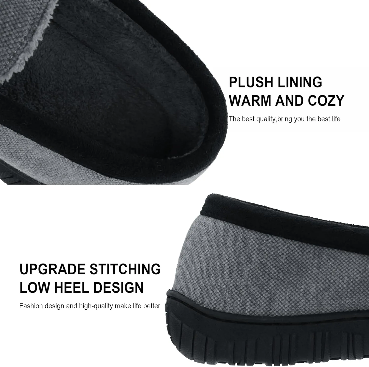 Mens Slippers Indoor Outdoor House Slippers Comfort House Shoes