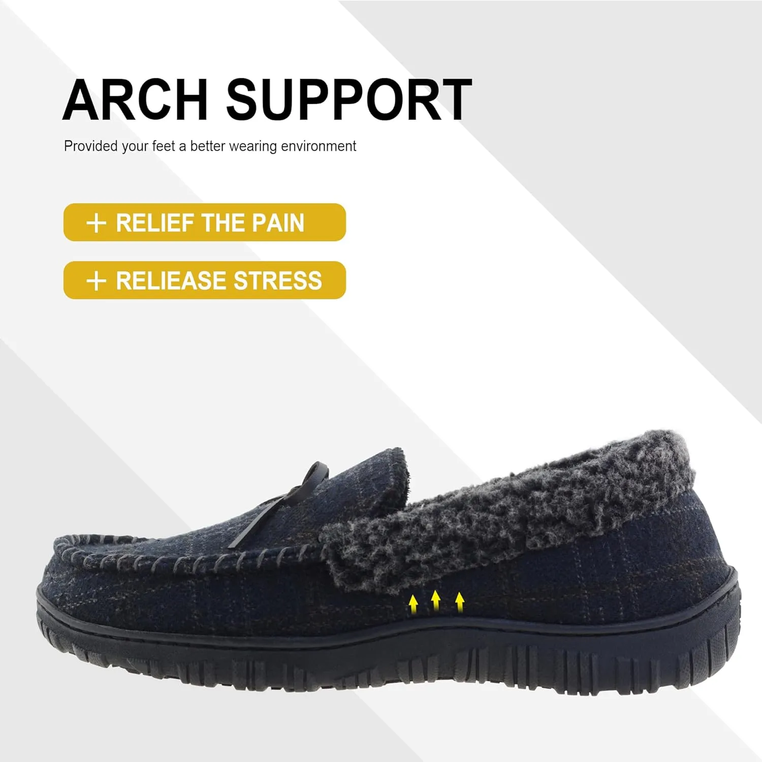 Mens Slippers Indoor Outdoor House Slippers Comfort House Shoes