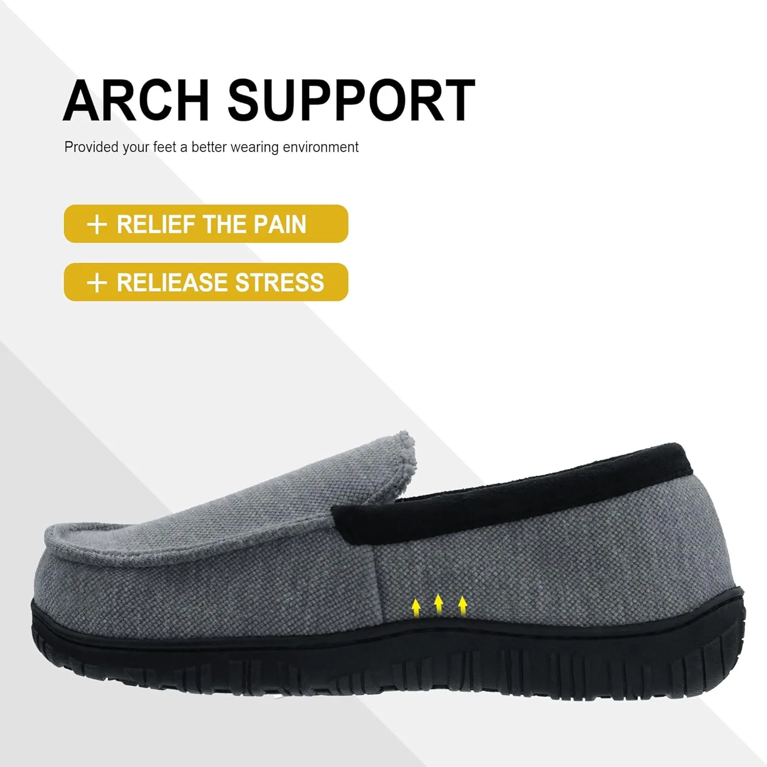 Mens Slippers Indoor Outdoor House Slippers Comfort House Shoes