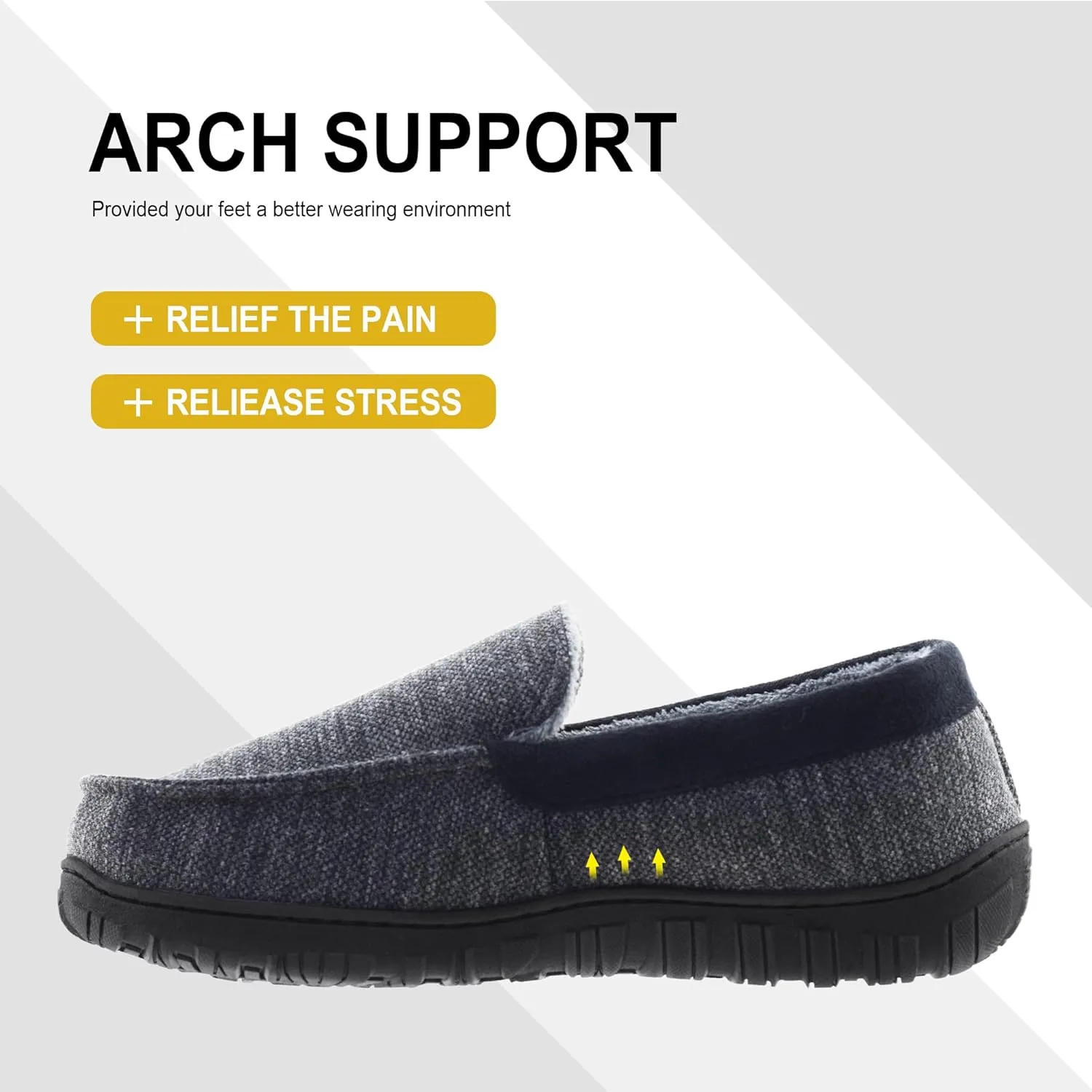 Mens Slippers Indoor Outdoor House Slippers Comfort House Shoes