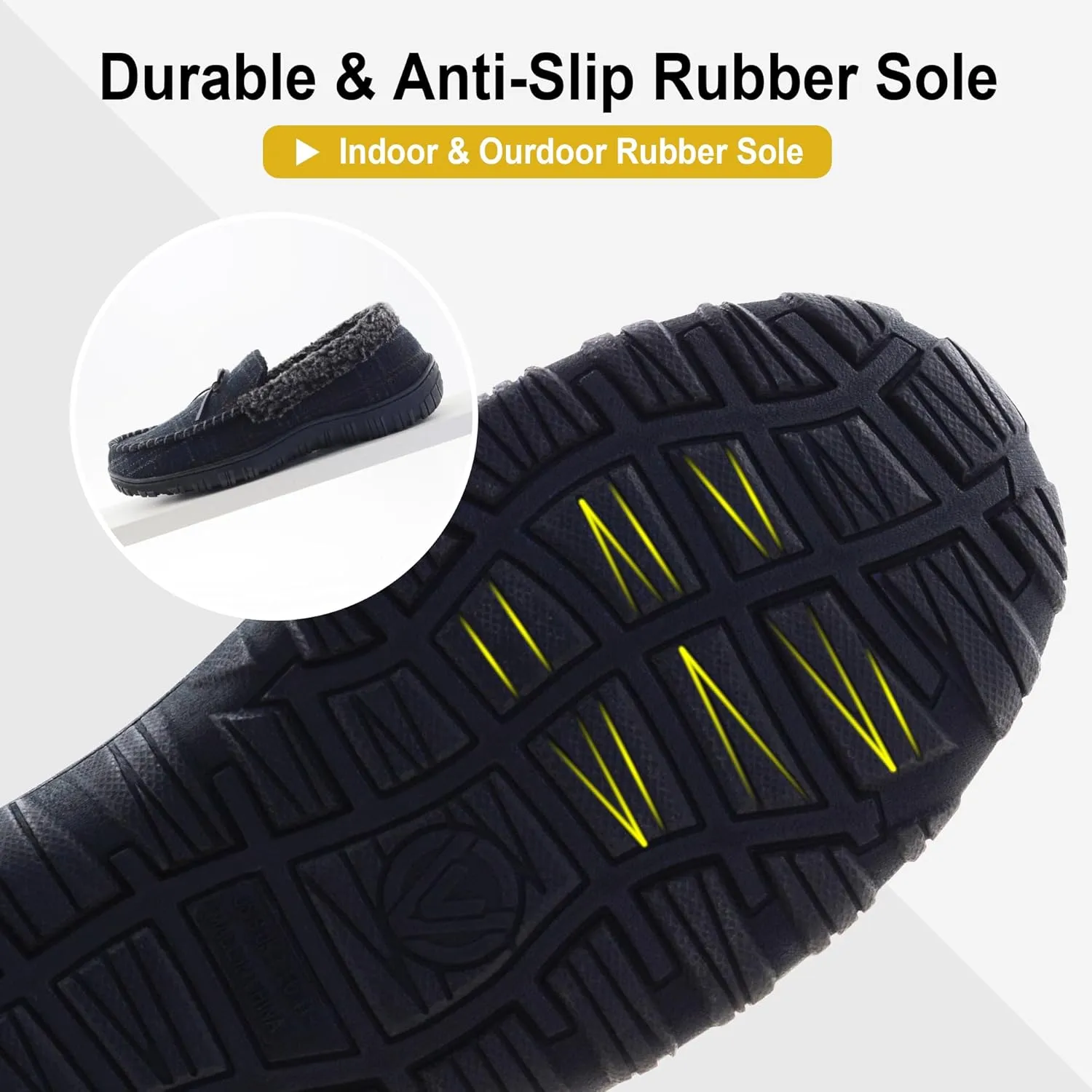 Mens Slippers Indoor Outdoor House Slippers Comfort House Shoes
