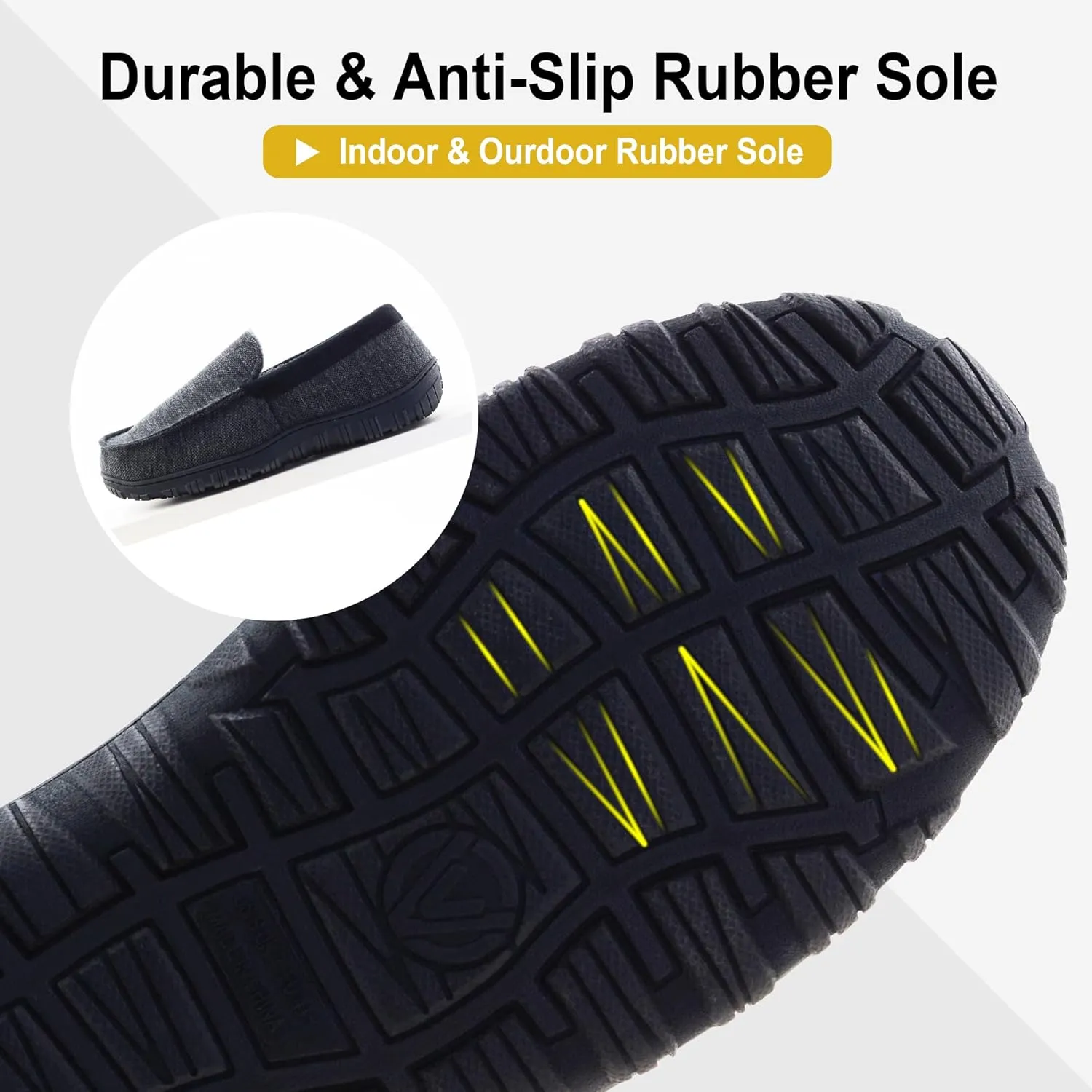 Mens Slippers Indoor Outdoor House Slippers Comfort House Shoes