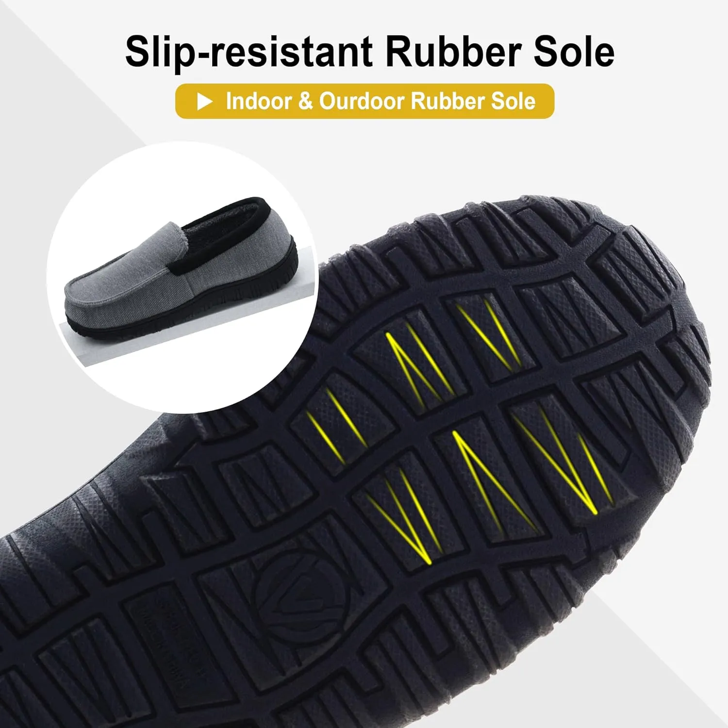 Mens Slippers Indoor Outdoor House Slippers Comfort House Shoes