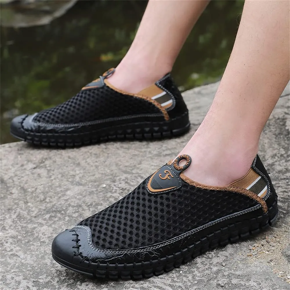 Men's Water Shoes Mesh Casual Walking Shoes Slip-On Loafers
