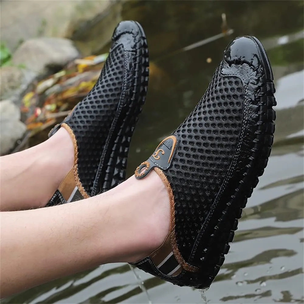 Men's Water Shoes Mesh Casual Walking Shoes Slip-On Loafers