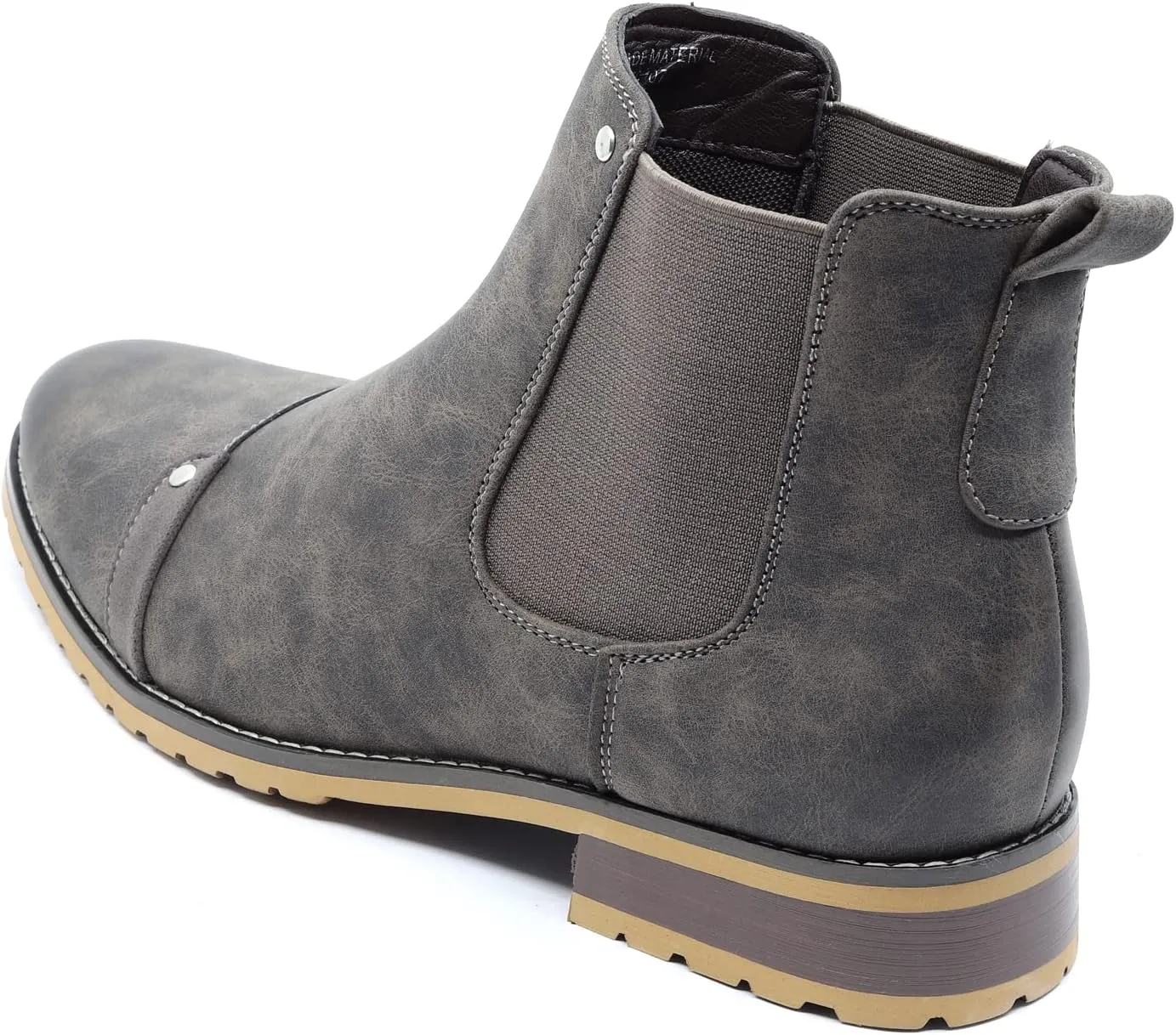 Metrocharm MC107 Men's Cap Toe Formal Dress Casual Ankle Chelsea Boot