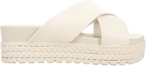 MIA Womens Kornelia Platform Slide Casual Sandals Casual Low Heel 1-2" - Beige