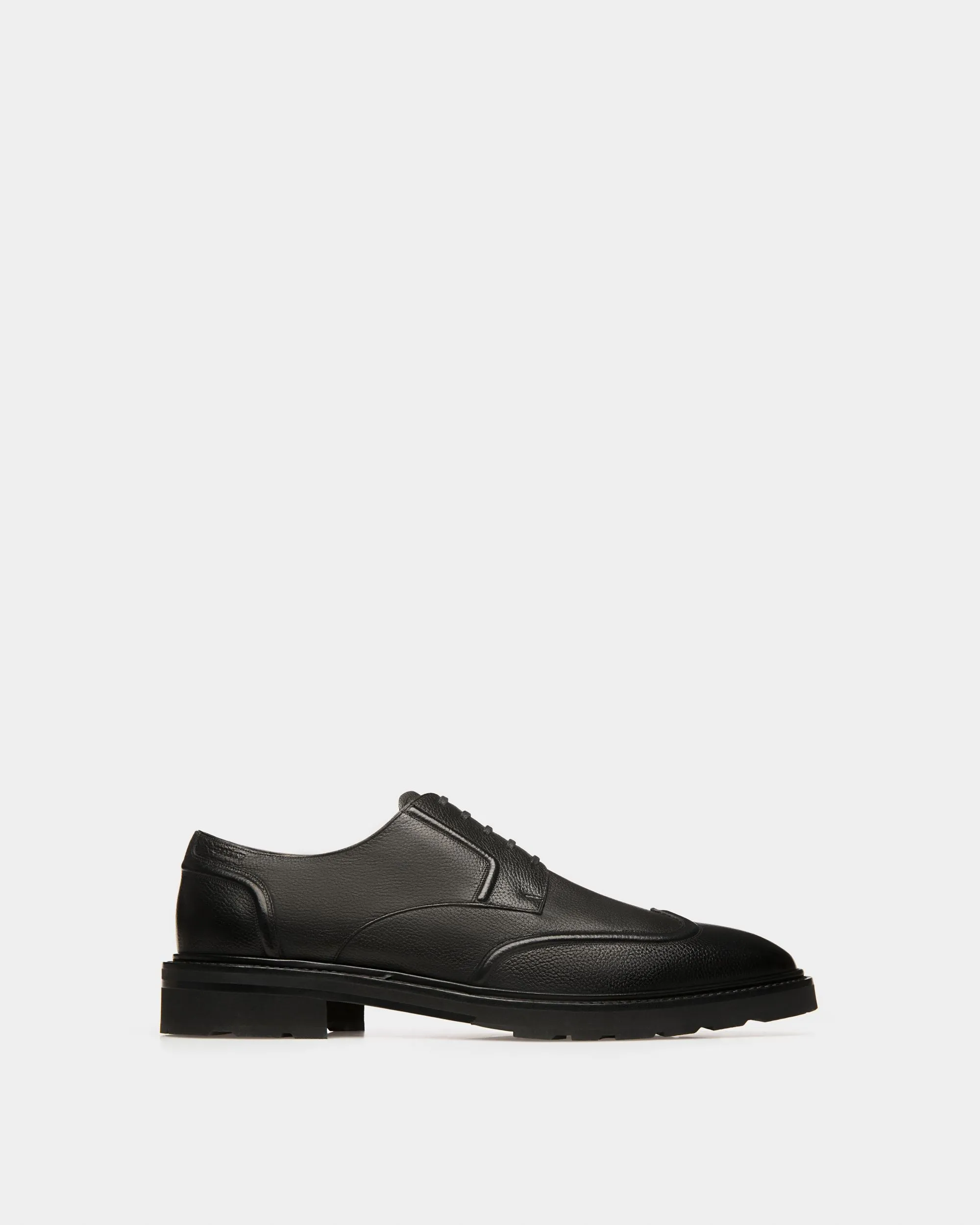 Mibion Leather Derbies In Black