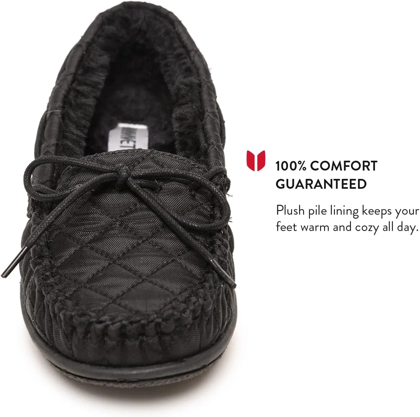 Minnetonka Women’s Camp Tie Moc — Cozy, Suede Moccasin Slippers for Women with Plush Pile Lining, Cushioned Footbed, and Durable Sole for Indoor & Outdoor Comfort