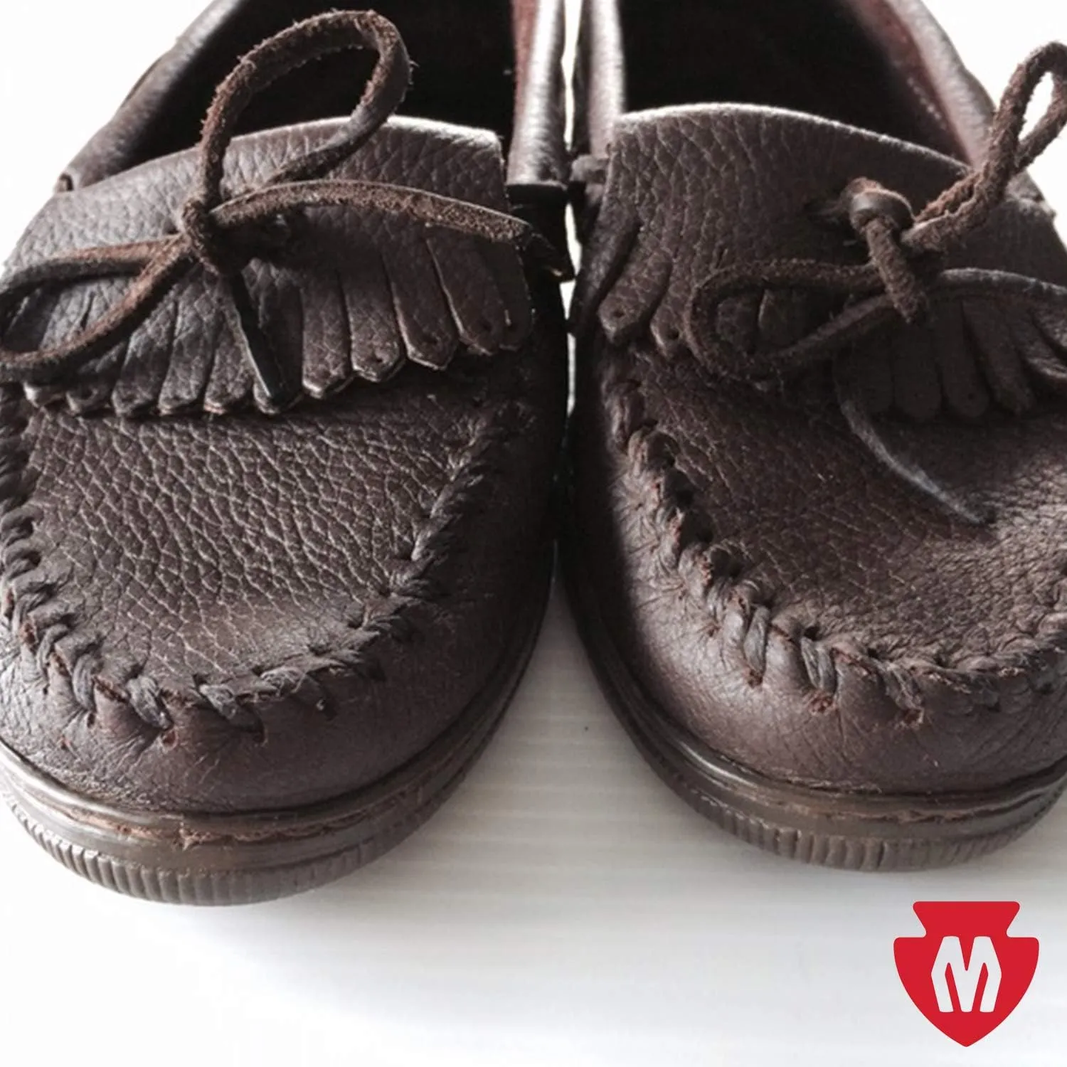Minnetonka Women's Moosehide Fringed Kilty Moccasin