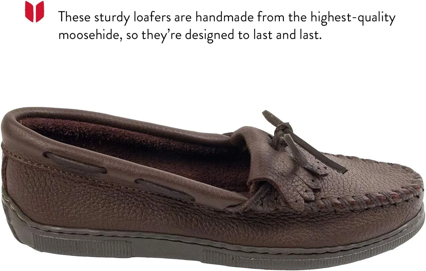 Minnetonka Women's Moosehide Fringed Kilty Moccasin