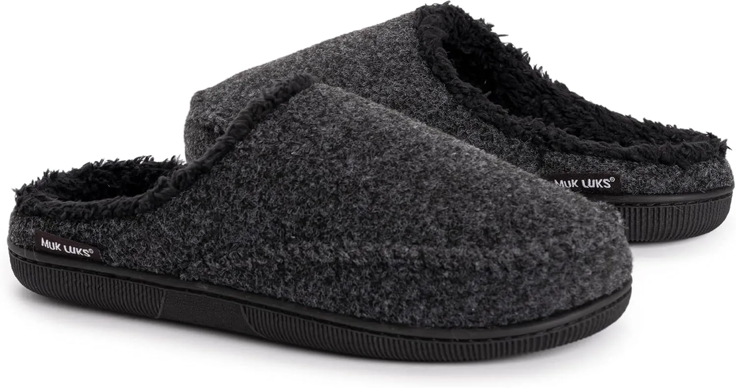 MUK LUKS Men's Faux Wool Moccasin
