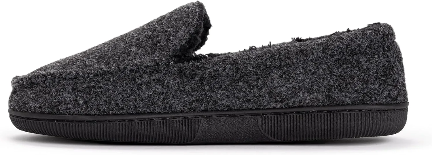 MUK LUKS men's Faux Wool Moccasin